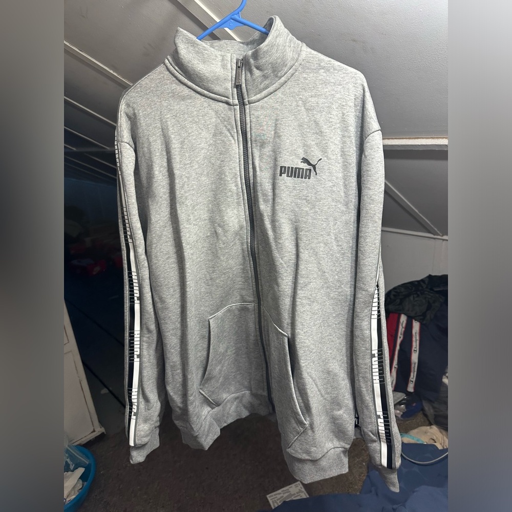 Puma Zip up Grey Jacket size XXL